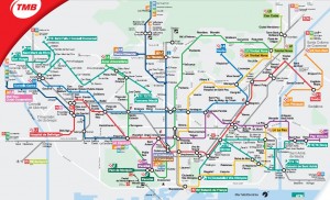 Metro Map of Barcelona