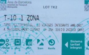 Ticket Barcelona Metro Public Transport Ticket Barcelona