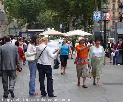 Tourists in Barcelona Security in Barcelona