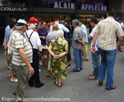 Trileros in Barcelona